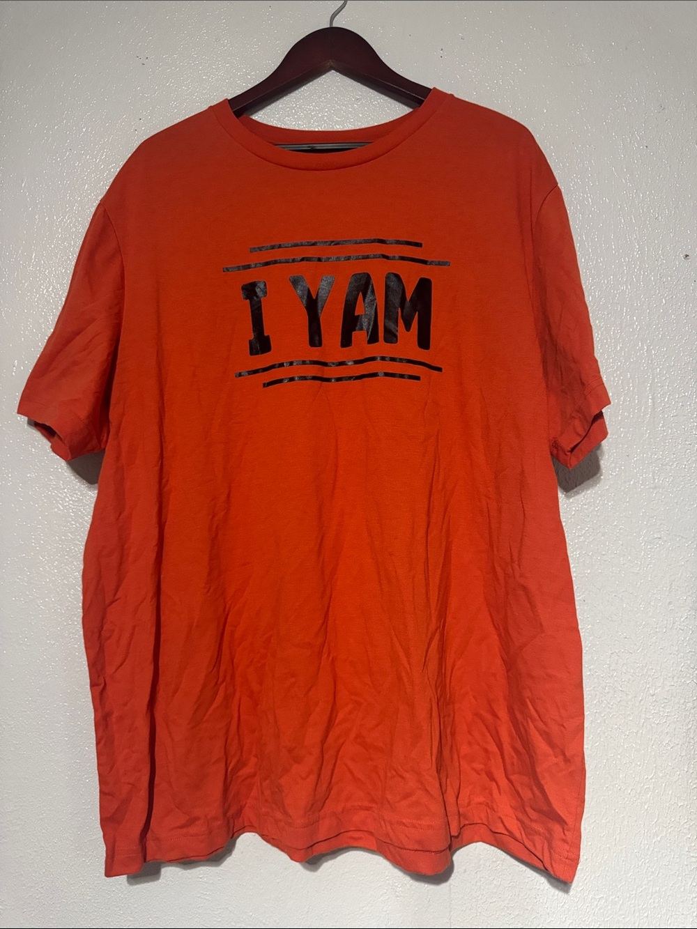 George I Yam Thanksgiving Graphic Tee Shirt 2XL Orange Thanksgiving